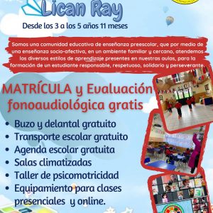 ADMISIÓN ESCUELA DE LENGUAJE LINCAN RAY 2022