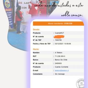 Aporte A teletón 2021
