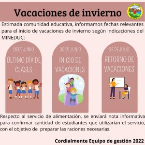Vacaciones de invierno 2022